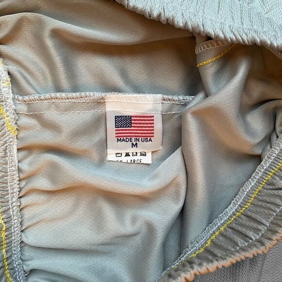 Men’s Basketball Shorts Gray NWOT Size M Made In USA - Picture 2 of 3